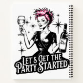 Einfach Let's get this Party Started - Notebook Notizblock (Rückseite)