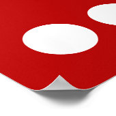 Einfach Letter & Icon ART + Ihre Farben & Ideen Poster (Ecke)