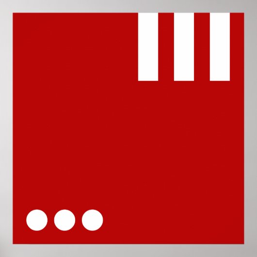 Einfach Letter & Icon ART + Ihre Farben & Ideen Poster (Vorne)