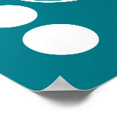 Einfach Letter & Icon ART + Ihre Farben & Ideen Poster (Ecke)