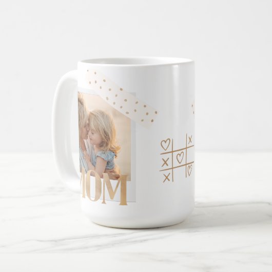 Einfach "Liebe einer Mutter" Foto Tasse (Vorderseite Links)