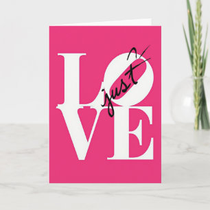 Einfach Liebe Fette Pop-Art-Karte Karte
