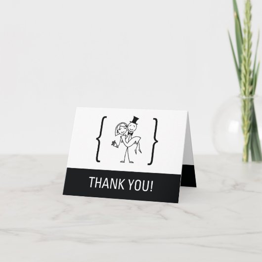 Einfach Liebe Hochzeit Danke Karte (Vorderseite)