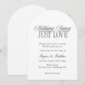 Einfach Liebe Hochzeitsempfang Einladung (Vorne/Hinten)