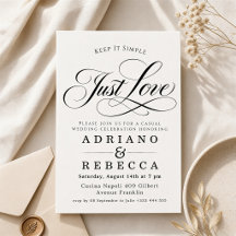 Einfach Liebe Minimalistische Moderne Hochzeit