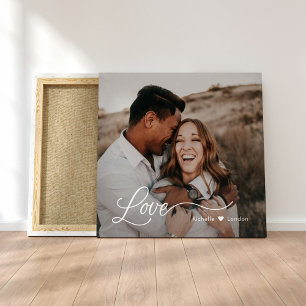 Einfach Liebe Personalisierte Foto-Leinwand Leinwanddruck