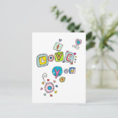 Einfach Liebe Postkarte (Stehend Vorderseite)