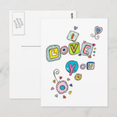 Einfach Liebe Postkarte (Vorne/Hinten)