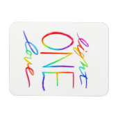 Einfach Liebe Rainbow-Art-Magnete Magnet (Horizontal)