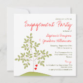 Einfach Liebe Tree - Engagement Einladung (Rückseite)