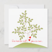 Einfach Liebe Tree - Engagement Einladung (Vorderseite)