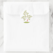 Einfach Liebe Tree Runder Aufkleber (Tasche)