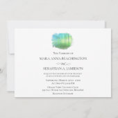 "EINFACH LIEBE Wald Rustikale Waldhochzeit Einladung (Rückseite)