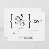 Einfach Liebe Wedding RSVP Card (Vorne/Hinten)