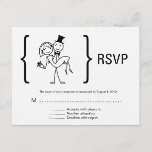 Einfach Liebe Wedding RSVP Card Karte
