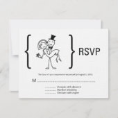 Einfach Liebe Wedding RSVP Card Karte (Vorderseite)
