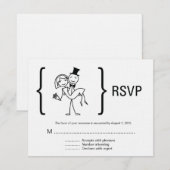 Einfach Liebe Wedding RSVP Card Karte (Vorne/Hinten)