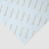 Einfach Light Blue Vielen Dank Gold Seidenpapier (Ausschnitt)