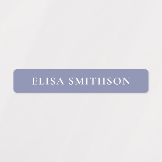 Einfach Lila Blau - Ihre Namensschule hinzufügen Etiketten (Design 2)