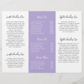 Einfach Lila Lavendel zeitgenössischer QR-Code Mod Flyer (Hinten)