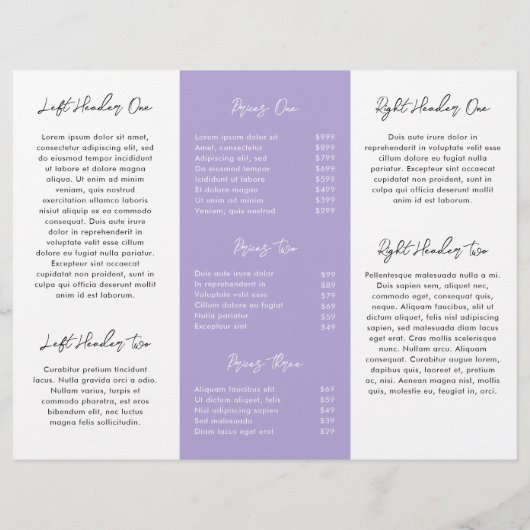 Einfach Lila Lavendel zeitgenössischer QR-Code Mod Flyer (Hinten)