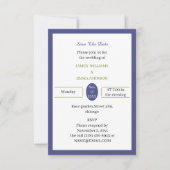 Einfach Lila Personalisiert Save The Date (Vorderseite)