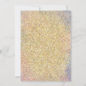 Einfach Lila Pink Gliter Islamische Aqiqa Aqeeqah Einladung (Rückseite)