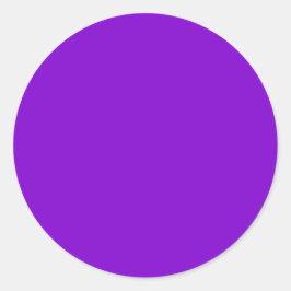 Einfach Lila Solid Color Runder Aufkleber