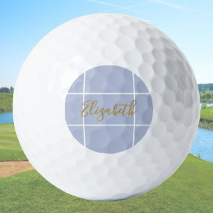 Einfach lila violett minimalistischer Damenname  Golfball