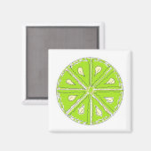 Einfach Limette Magnet (Vorderseite/Rückseite)