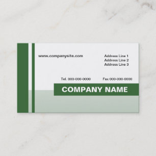 Einfach linear grün visitenkarte