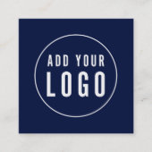 Einfach Logo und QR-Code hinzufügen Quadratische Visitenkarte (Vorderseite)