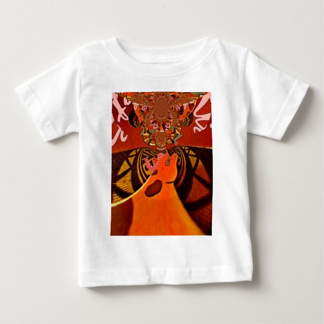 Einfach lustig Giraffenbild Baby T-shirt (Vorderseite)