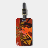 Einfach lustig Giraffenbild Gepäckanhänger (Vorderseite vertikal)