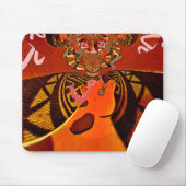 Einfach lustig Giraffenbild Mousepad (Mit Mouse)