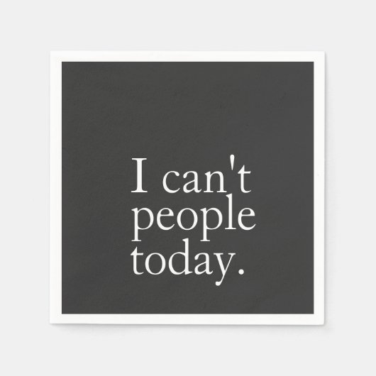 Einfach lustig, ich kann heute nicht zitieren serviette (Vorderseite)