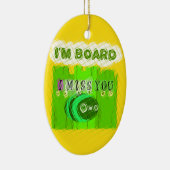 Einfach lustig vermisse ich dich, dass ich gelangw keramikornament (Rechts)