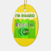 Einfach lustig vermisse ich dich, dass ich gelangw keramikornament (Links)