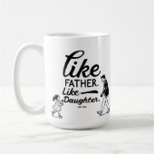 Einfach lustig wie Vater wie Tochter Kaffeetasse (Links)
