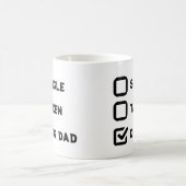 Einfach lustiger Checkbox-Single, genommen, Dog Pa Kaffeetasse (Mittel)