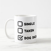 Einfach lustiger Checkbox-Single, genommen, Dog Pa Kaffeetasse (Links)