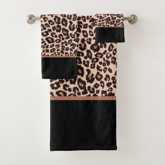 Einfach Luxus Leopard Print Handtuch Set (Insitu)