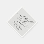 Einfach Luxus-Script essen Drink und Verheiratet g Serviette (Ecke)