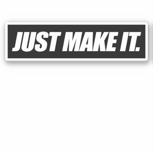 einfach machen aufkleber (Vorderseite)