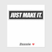 einfach machen aufkleber (Blatt)