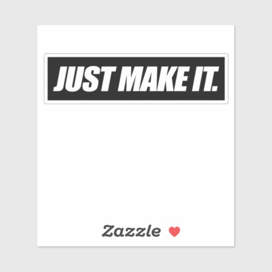 einfach machen aufkleber (Blatt)