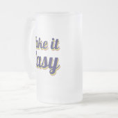 Einfach machen mattglas bierglas (Vorderseite Links)