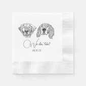 Einfach machen wir zu Zeichnend Hochzeit. Serviette (Vorderseite)