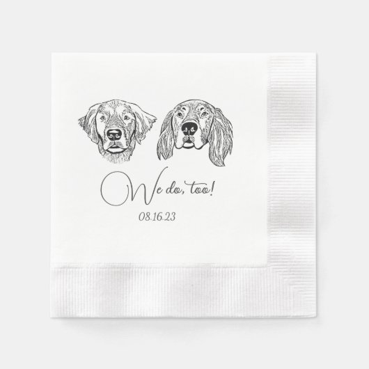 Einfach machen wir zu Zeichnend Hochzeit. Serviette (Vorderseite)