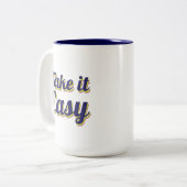 Einfach machen zweifarbige tasse (Vorderseite Links)